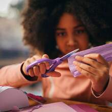 Softgrip 6 Inch Big Scissors Ages 8 - 11, Scissors School Or Crafting, Turquoise - Purple Ombre - Ombre - View 8