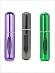 1个/2个/3个/4个/5个装 5毫升便携式迷你香水可填充喷雾瓶，配有香水泵头，适合旅行和户外使用