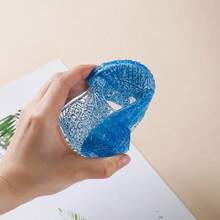 Princess Jelly 平底鞋 - 亮蓝色水晶凉鞋，透气橡胶鞋跟，方头设计，适合生日派对和日常穿着，休闲鞋 | 水晶装饰鞋 | 轻便鞋履 - 藍色 - 查看 11