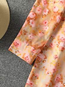 女士长袖全印花休闲阿拉伯风格度假上衣 - 彩色 - 查看 6