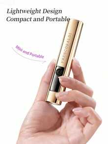 Handheld UV Metal One-Line Light With Screen Display, For Gel Nails, Mini Nail Lamp, Portable LED Nail Lamp, USB Nail Dryer, For Quick Curing Nail & Foot Care Tools - Gold - View 10