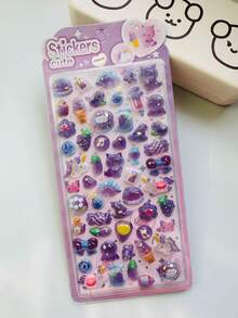 这些3D立体浮雕贴纸以可爱的动物为主题，非常适合装饰女孩的日记本、剪贴簿、文具、学习用品、手工贴纸、笔记本、电脑、手机、家庭账簿等等。它们也非常适合DIY项目和办公用品。开学必备！ - 彩色 - 查看 11