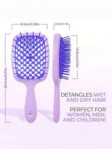 专业通风吹风梳 - 弧形吹风梳，湿发专用扁平梳，通风吹风梳，女士湿发梳