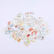 一套/60张 日本卡通人物大耳朵和小白狗贴纸，可爱卡通贴纸，可用于行李箱装饰、跨境扭蛋账号贴纸、节日礼物，可爱又实惠，营造惊喜感，赠送朋友（随机风格） - 彩色 - 查看 6