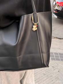 Bubble Initial Bag Charm Cherry Keychain Letters Charm Custom Bag Charms Key Holder Gold Bag Charm Gift Bridesmaid Keychain Gift For Her - Multicolor - View 4