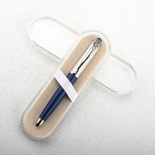 奢华金属银色经典扭纹图案金属蓝黑色圆珠笔 - 148P - 查看 25