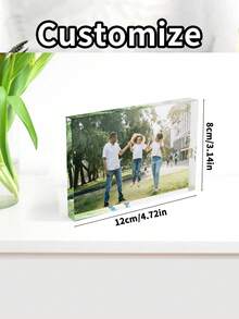 个性化亚克力照片装饰品、桌面摆件、亚克力相框 - 非常适合家居和办公室装饰、感恩节礼物或派对用品、个性化照片展示、办公室装饰 - 彩色 - 查看 14