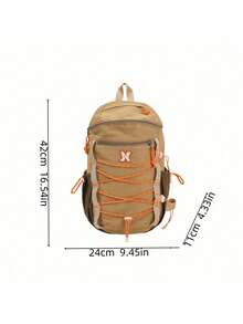 时尚女士休闲背包 - 适合校园、旅行和户外探险 | 轻便、大容量、时尚，适合徒步、露营、骑行、假日远足，值得拥有的背包 - 彩色 - 查看 13