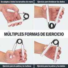 Fortalecedor de Agarre de Mano, Juego de 6 Hand Gripper Ejercitador de Mano, Set Juego de Empuaduras de Mano Para Principiantes y Profesionales, Forearm Exerciser para El Hogar, Gimnasio y Oficina - como se muestra en la figura - Ver 4