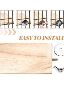 Bệ đỡ cho vẹt, giá đỡ tương tác bằng gỗ, cầu thang leo cho chuột hamster, đồ dùng cho chim. - Xem 7