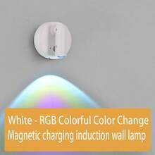 1/2 đèn chiếu điểm cảm ứng không dây, đèn LED treo tường 3 màu có thể điều chỉnh, đèn cảm biến từ tính hiệu suất cao, đèn tường chạy bằng pin sạc USB, thích hợp cho hành lang, phòng ngủ, tranh vẽ, triển lãm nghệ thuật và chiếu sáng cây cảnh trong nhà. - Nhiều màu - Xem 18