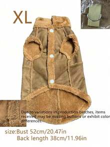 Cotton Warm Pet Jacket (Leash Not Included), Suitable For Extra Small And Medium Dogs & Cats, Outdoor Warm For Autumn/Winter, Bulldog, Dog Clothes, Dog Supplies, Cat Supplies, Cat Clothes, Happy Dog, Puppy Clothes, Female Dog Clothes, Male Dog Clothes, Dog Accessories, Pets - Multicolor - View 15