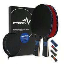 Pong Paddle With Carbon Technology PerformanceSeries,7ply Finest Blade, Expert Speed Edge Balance, Thicker Protector Case Table Tennis Racket For Professional - 2PackBalance - View 2