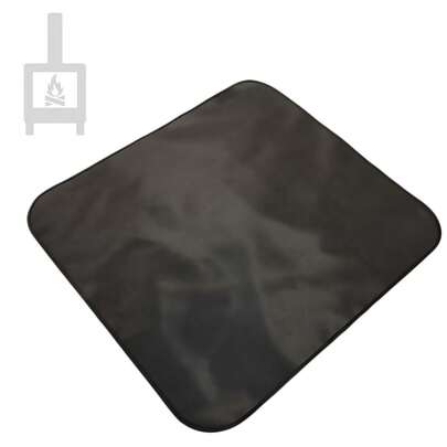 Fireproof Silicone Mat, Resistant To 800°C - Foldable Floor Protection For Use Under Fireplaces/Braziers (100x100cm)