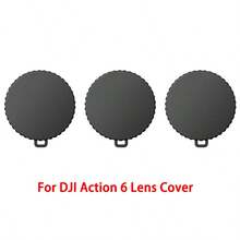 3pcs Silicone Lens Caps, Compatible With DJI Osmo Action 3/4/5Pro/6 Camera, Scratch-Resistant Protective Cover