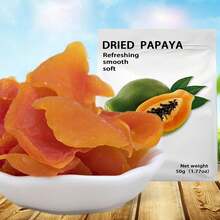 BE&CHEERY Fresh Dried Papaya Fruit (6.35 Ounces Per Bag), With Smooth Skin, Plump And Sweet Flesh, Uniform Thickness, And Preserved Intact Fruit Fiber, Sweet And Delicious, Rich In Dietary Fiber, Healthy Snacks, Breakfast Foods, Office Snacks, Christmas And Christmas Eve Snacks, New Year Gifts, Suitable For Valentine's Day Gifts, Convenient Packaging Suitable For Storage And Carrying, Totaling 6.35 Ounces - 180g - View 6