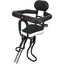 Asiento para Bicicletas para Niños, Asiento de Bicicleta Infantil en Espesor Montado en la Parte Delantera Capacidad de 80 Kg con Reposapiés Ajustable, 80 Kg de Capacidad,39944079 - Multicolor - Ver 1