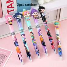 Bộ 1/2/3/4/5/6 bút bi in hình nhóm nhạc nữ KPOP, bút bi học sinh, bút vặn, bút viết, bút bấm màu xanh dương, văn phòng phẩm học sinh, dụng cụ viết, quà tặng học sinh, đồ dùng học tập và văn phòng phẩm. - Nhiều màu - Xem 13