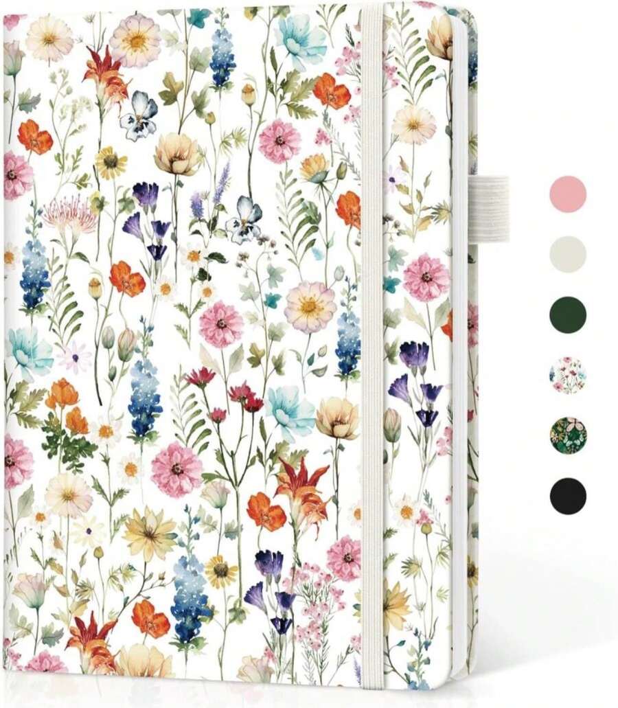 Taja Blank Journal Notebook For Women &Amp; Men, Hardcover Leather Journal For Writing, Sketch Book, A5 Plain Paper Notebook For Drawing &Amp; Sketching, Perfect For Office School Home Supplies, Garden - Màu A - Xem 1