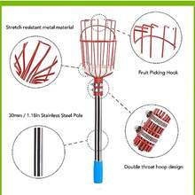 CYPNTOPINCN Herramienta Recolector de Frutas Recogedor de Gran Altitud Naranja Herramienta de Recolección de Manzanas de Hierro y Acero para Jardín para Selecciones de Utensilios 9Fashion - 227149184 - Ver 6