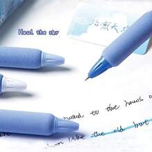 4 Pcs Gel Ink Pens Retractable Pens Cute Pen 0.5mm Ballpoint Pen Office School Supplies For Girls Boys Women Men Blue - 藍色 - 查看 8