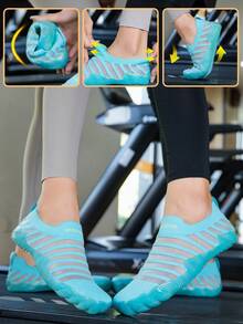 TOLLN 1 Pair Men's Soft Bottom Breathable Fitness Gym Treadmill Shoes - Green - View 11