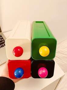 1pc Dopamine Themed Underwear & Socks Storage Box, Wall-Mounted Wardrobe Organizer