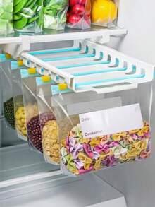 45个可重复使用密封食品保鲜袋（10个大号+15个中号+20个小号），加厚冷冻袋，微波炉适用，蓝色，用于长期食品保鲜和整理，透明PE拉链袋，适用于厨房食品分类、零食储存、水果蔬菜分拣，确保新鲜，必备家用食品保鲜袋 10/15/20/45个装 - 彩色 - 查看 10