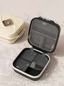 Portable Creative Travel Pill Case, Carry-On 1-Day 3-Meal 7-Day Medication Box, Moisture-Proof Double-Layer 7-Compartment Pill Organizer - Multicolor - View 3