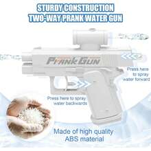 1pc Prank Water Gun, Reversible Water Gun Prank, Suitable For Parties And Summer Fun, Funny Novelty Toy, Swimming Pool Beach Water Fight Activity Creative Gift, April Fool's Day Toy - Multicolor - View 10