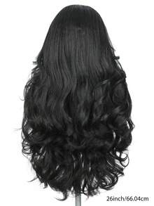 U/V 分体式 Yaki 卷曲波浪假发，女士水波纹 U 型分体式合成假发，半头假发，耐热夹式半头假发 - 彩色 - 查看 10