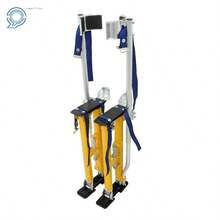 Adjustable Drywall Stilts 24" - 40" Aluminum Alloy Construction Tool Yellow - default - View 5
