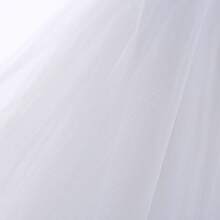 女士短款复古芭蕾舞裙，适合圣诞节、派对、婚礼、伴娘、情人节及其他场合。 - 白色 - 查看 9