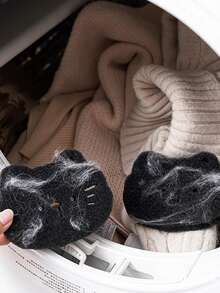 8/4/2/1pc Pet Hair Remover, Suitable For Clothes Drying, Reusable, Non-Electric Lint Remover, Reduces Wrinkles, Saves Drying Time, Cute Cat Shape, Easily Removes Washing Machine Lint, Pet Hair Remover, Clothing Cleaner, Cleaning Supplies, Easy To Remove Hair And Clean - Multicolor - View 2