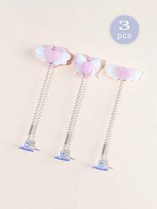 1pc Cat Teaser Wand With Heart-Shaped Wings, Companion For Cat Play, Best Used On Glass Surfaces After Washing If Suction Cup Loses Grip, Comes With 1 Adhesive Sticker - Multicolor - View 3