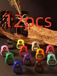 1串/6串/8串/12串 春日祝福珐琅花卉计数穆斯林念珠