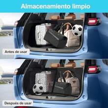 Red para Equipaje, Red de Carga, Red para Pick Up de 1,1 x 1,1 m a 2,0 x 2,0 m, con 6 Clips para camioneta, elstica, Red de Almacenamiento Mosquetn de Techo SUV Coche Camin - como se muestra en la figura - Ver 7