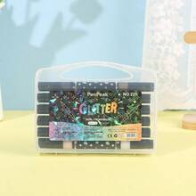 1pc Double-Headed Glitter Marker Pen - Writing Tool - Educational Tool - Stitch Travel Classroom Fidget - Mini Stuff Bath - Birthday Gift - Holiday Gift - Perfect Gift - Present - Games - Multicolor - View 22