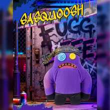 Spin Master Fugg Life系列9英寸玩偶，Sir Splodge A Lot/Squidge/Sasquoosh，长着类似人类牙齿的滑稽丑陋怪物，奇特收藏玩具，青少年、成人及怪异玩具爱好者的礼物 - 大腳怪 - 查看 7