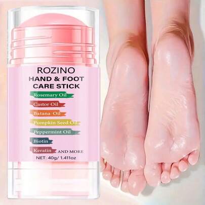 40g Bálsamo de manos y pies 7-en-1, fórmula refrescante y no grasa, hidrata y suaviza los pies ásperos, apto para todo tipo de piel, se puede aplicar en pies, manos, articulaciones y piernas, producto esencial de hidratación, cuidado de los pies, cuidado de la piel, regalo para vacaciones