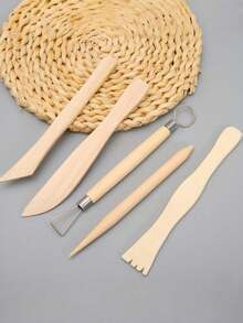 24Pcs Pottery Clay Tools Set DIY Ceramic Sculpting Carving Shaping Kit For Handbuilding Modeling Clay Art Craft Supplies - Multicolor - View 11