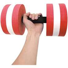 Mancuernas de Agua, Juego de 2 Mancuernas Acuáticas Ligeras de Espuma EVA, Aeróbicos Acuáticos, Pesas, Ejercicio, Piscina, Resistencia, Equipo de Entrenamiento de Natación para Aqua Fitness,(Rojo)(default) - Multicolor - Ver 3