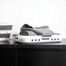 Cesta Pble para Ropa Sucia Multiusos MCSWSEE asta Pble para Cda asto Contenedor de Almacenamiento y asta Organizadora Ideal para Organizador de Lavandería y ogar - GrisyBlanco - Ver 2