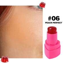 HANDAIYAN Heart-Shaped Jelly Blush Stick - Long-Lasting Color, Moisturizing, Contouring & Highlighting, Evens Skin Tone, 2-In-1 Lip & Cheek Blush, Rosy Girly Style, Suitable For Beach, Camping, Outdoor Activities, School/Campus Events And Festivals - Unleash Colorful Charm And Ambiance! - Multicolor - View 16