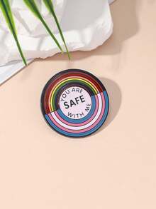 1pc Rainbow Brooch Pin, Suitable For Daily Wear