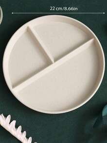 Bộ 10/5/1 đĩa tròn chia ngăn dùng được trong lò vi sóng, đĩa đựng thức ăn, khay đựng trái cây và salad, đồ dùng nhà bếp, lễ hội, đám cưới, tiệc sinh nhật; đĩa đựng thức ăn cho tiệc gia đình, đồ dùng tiệc tùng. - Nhiều màu - Xem 4