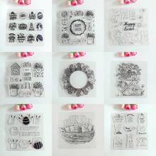 1pc Easter Clear Stamps - Bunny/Egg Pattern For DIY Scrapbooking Card Making - Clear - View 13