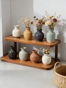 1 件装竹制桌面杯架、茶杯收纳架、咖啡杯架，适用于餐桌、餐边柜 - 彩色 - 查看 1