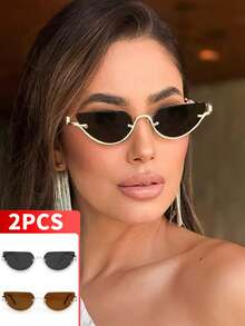 2pcs + Half-circle Gray Piece + Half-circle Tea Piece