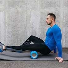 MONZ, Massage Roller Classic 2 in 1, Foam Roller para Masaje Corporal, Relajacin de Msculos, Masaje a Nivel Miofascial. - rosa-negro - Ver 8